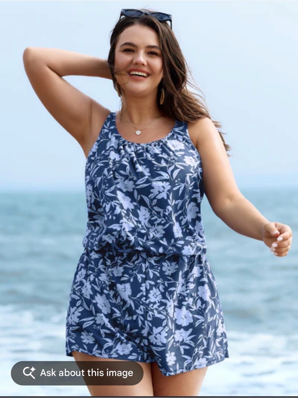 BloomChic Tropical Flower Print One-Piece Swimsuit